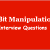 Bit-Manipulation-Interview-Questions with embeddedprep.com