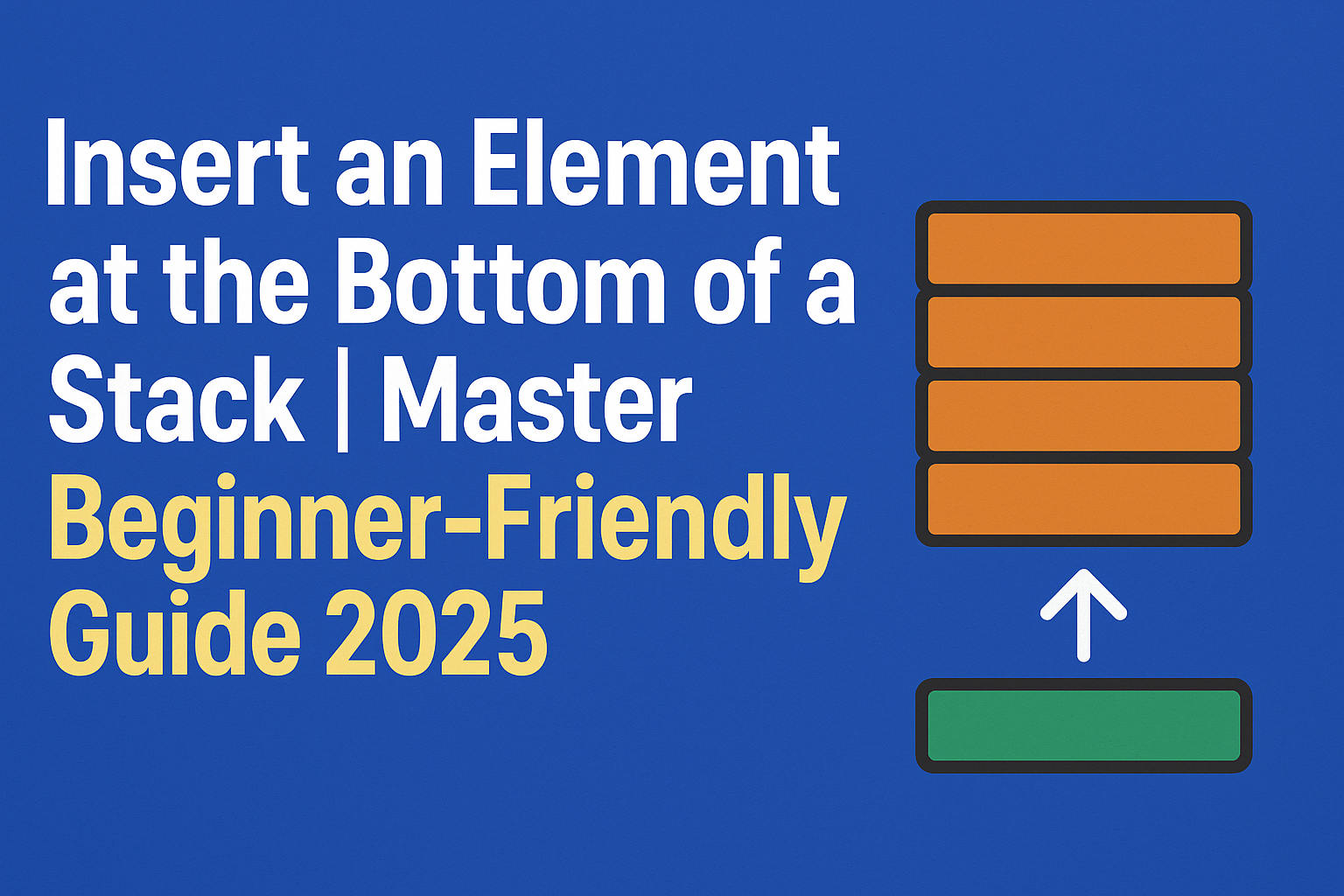 Insert-an-Element-at-the-Bottom-of-a-Stack