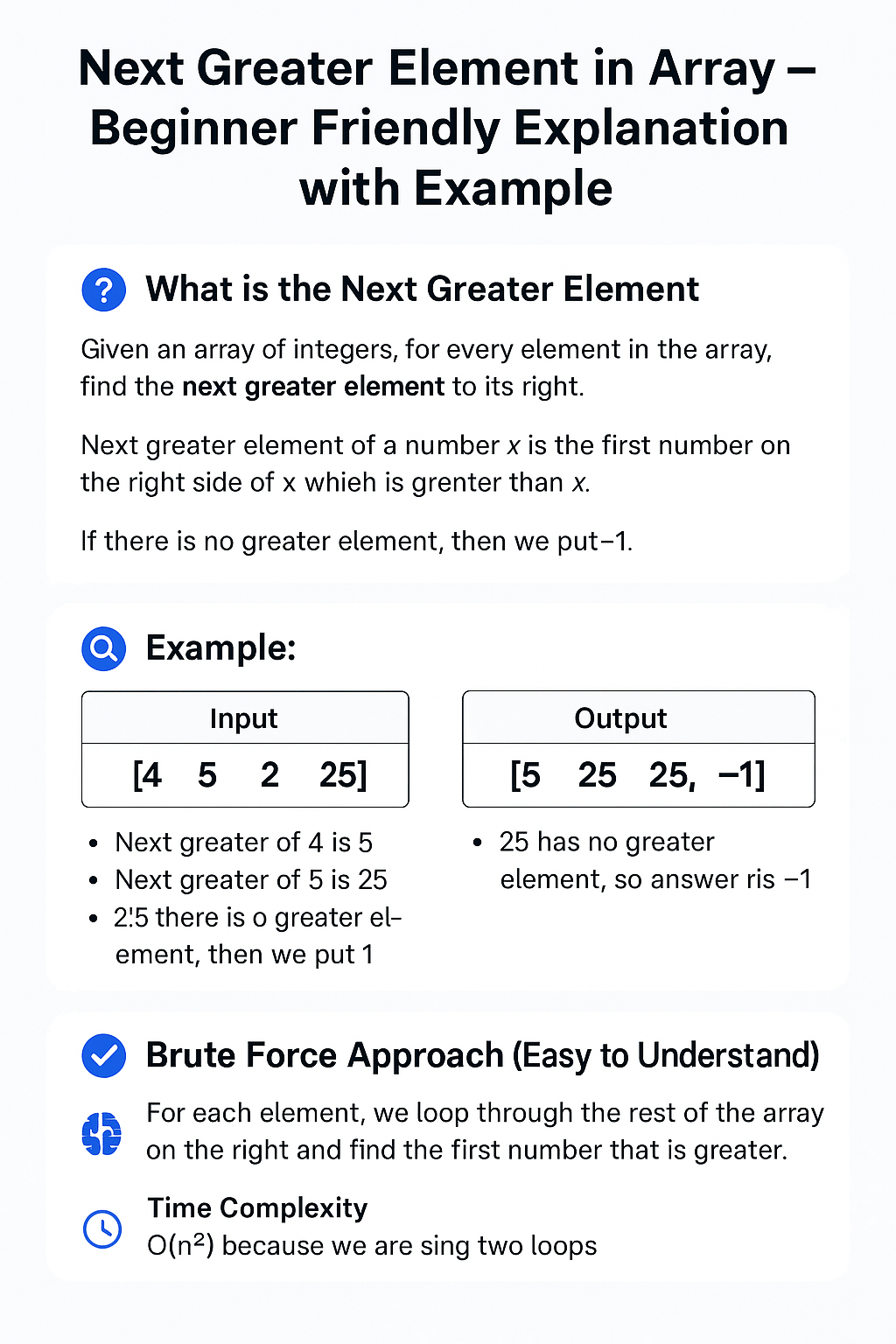 Next Greater Element in Array