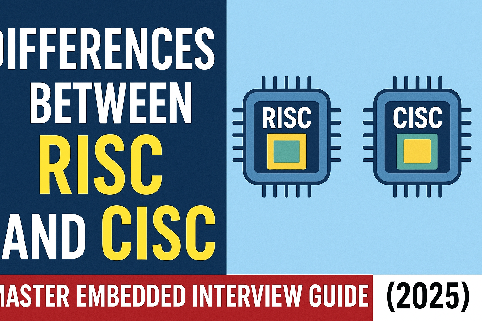 Differences between RISC and CISC