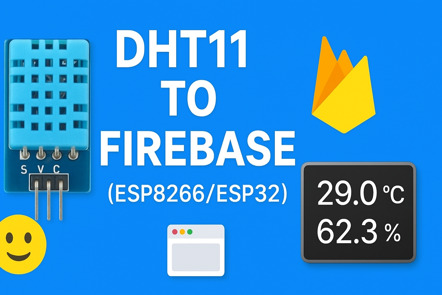 Master DHT11 to Firebase ESP8266 and ESP32 Beginner’s Guide to Send Data & Display on Website (2025)