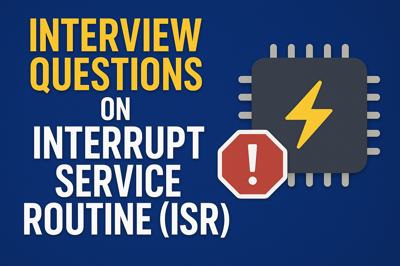 Interview Questions on Interrupt Service Routine