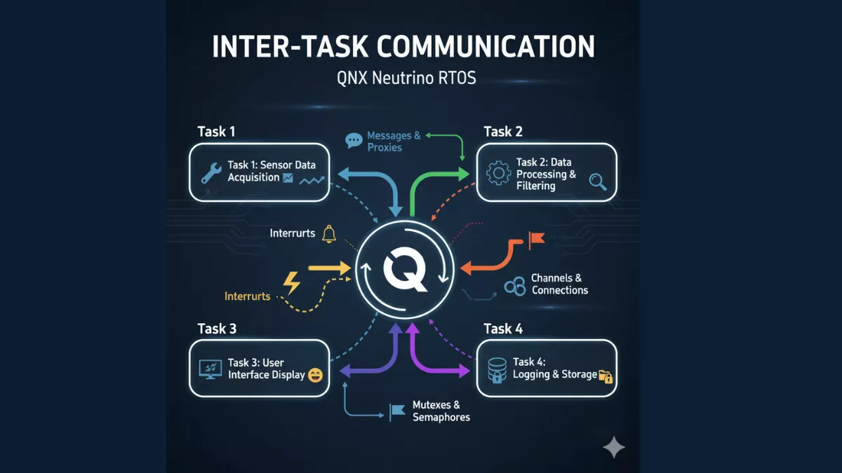 Inter-Task Communication in QNX RTOS