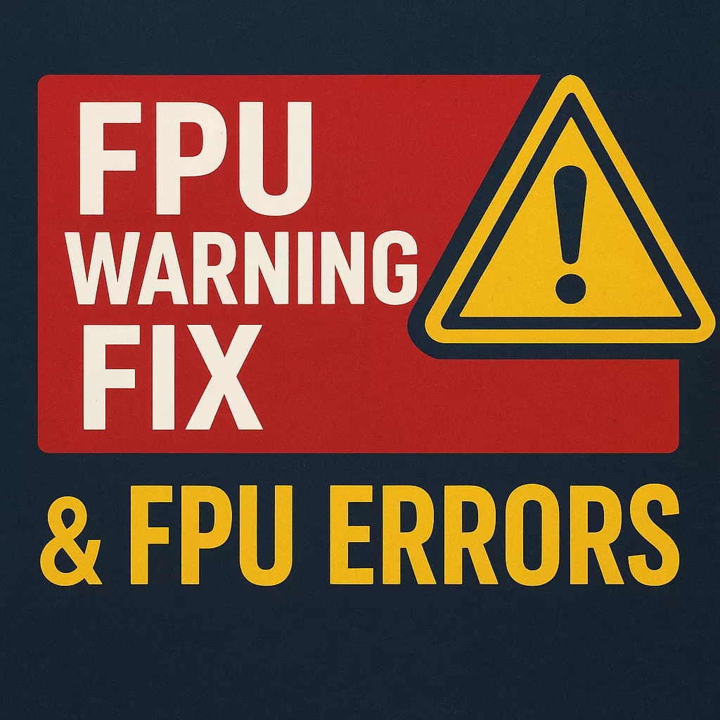 FPU Warning Fix