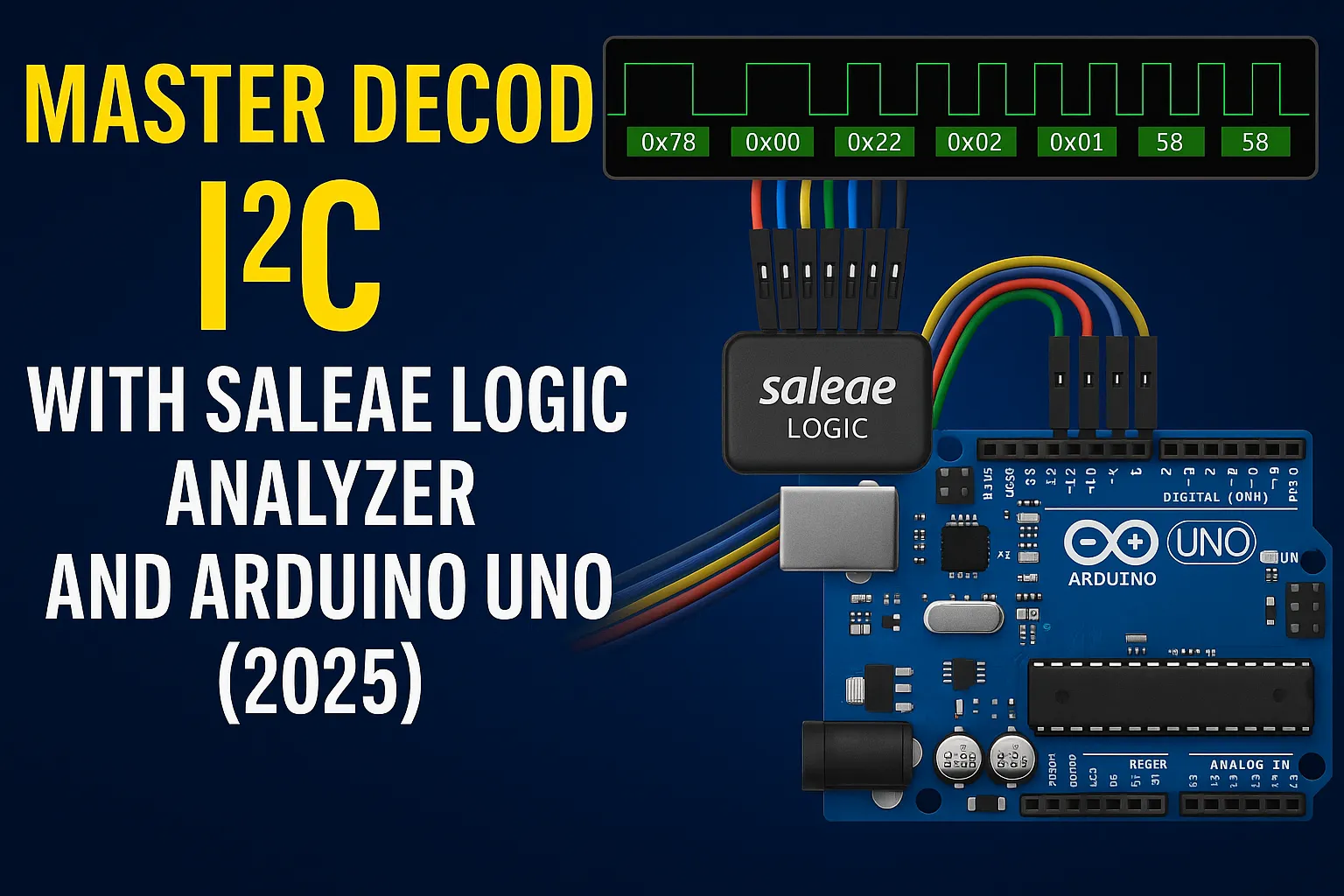 Master Decode I²C with Saleae Logic Analyzer and Arduino Uno (2025)